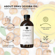 Orku 500ml Organic Castor Oil and 500ml Organic Jojoba Oil Pack V238-SUPDZ-41086375690320