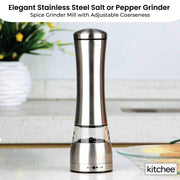 Kitchee Stainless Steel Salt Pepper Spice Grinder Mill - Adjustable Coarseness V238-SUPDZ-41086985568336