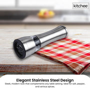 Kitchee Stainless Steel Salt Pepper Spice Grinder Mill - Adjustable Coarseness V238-SUPDZ-41086985568336