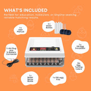 Automatic 130 Egg Incubator - Electric Digital Turning Chicken Quail Duck Hatching V238-SUPDZ-41087060246608
