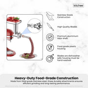 Kitchee Meat Food Grinder Sausage Attachment - Compatible with KitchenAid Mixers V238-SUPDZ-41088019529808
