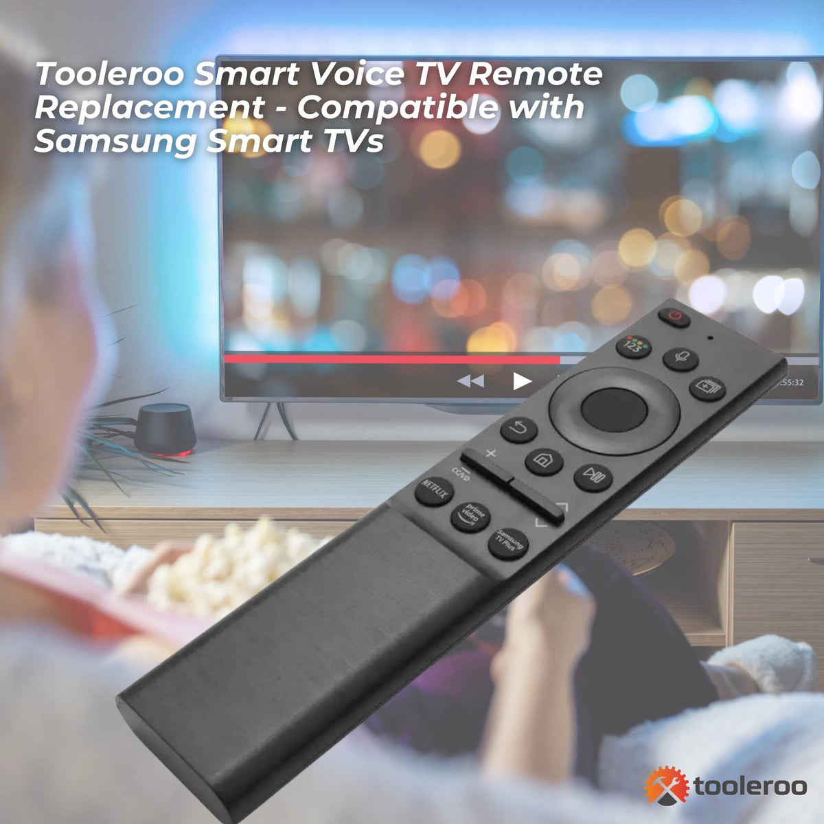 Tooleroo Smart TV Remote Control - Replacement For Samsung Voice BN59-01357F V238-SUPDZ-41102544601168