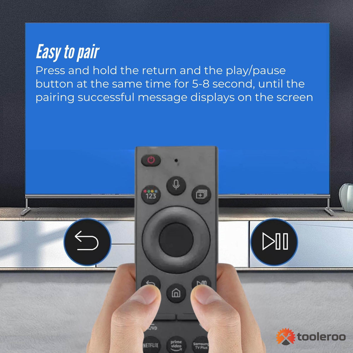 Tooleroo Smart TV Remote Control - Replacement For Samsung Voice BN59-01357F V238-SUPDZ-41102544601168
