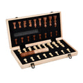 Social Hike 2 in 1 Magnetic Wooden Chess and Checkers Set - Portable Game Board V238-SUPDZ-41113523159120