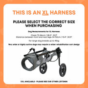 Rooster Farms Large Dog Wheelchair XL Harness - Adjustable Back Leg Aid V238-SUPDZ-41121780236368