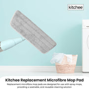Kitchee Replacement Microfibre Mop Pad for Kitchee Refillable Spray Floor Mop V238-SUPDZ-41134928003152