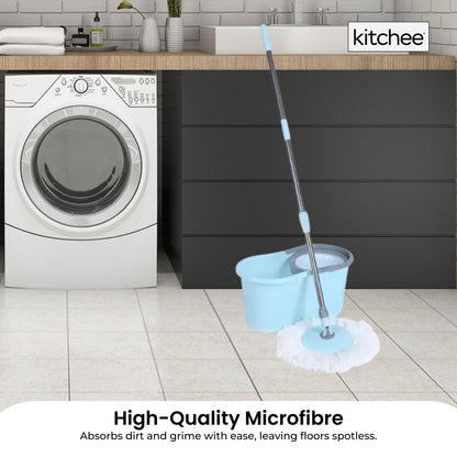 4x Kitchee Microfibre Mop Head Replacement for Kitchee Spin Mop - White Round V238-SUPDZ-41143291510864