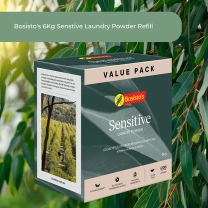 Bosisto's 6Kg Senstive Laundry Powder Refill - Eco Eucalyptus Washing Detergent V238-SUPDZ-41161731440720