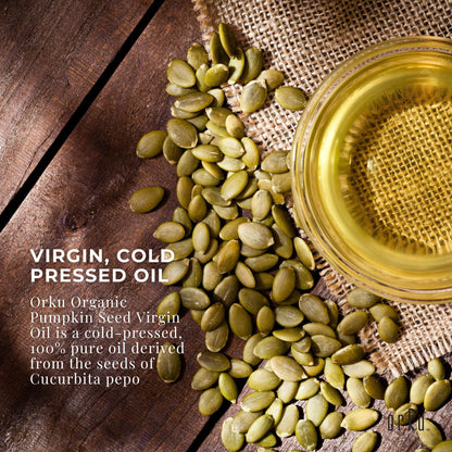 Orku 250ml Organic Pumpkin Seed Oil - Virgin Cold Pressed Unrefined Cosmetic Grade V238-SUPDZ-41162537238608