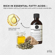 Orku 250ml Organic Pumpkin Seed Oil - Virgin Cold Pressed Unrefined Cosmetic Grade V238-SUPDZ-41162537238608