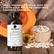Orku 1L Organic Pumpkin Seed Oil - Virgin Cold Pressed Unrefined Cosmetic Grade V238-SUPDZ-41162537893968