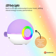 Mini Karaoke Machine - 2x Wireless Microphones Portable Bluetooth Speaker Purple V238-SUPDZ-41169084514384