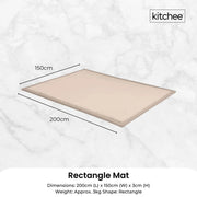Kitchee Foam Floor Mat 150x200cm - Padded Thick Deep Soft Tatami Style Rug Cream V238-SUPDZ-41169834967120