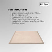 Kitchee Foam Floor Mat 200x200cm - Padded Thick Deep Soft Tatami Style Rug Cream V238-SUPDZ-41169835098192