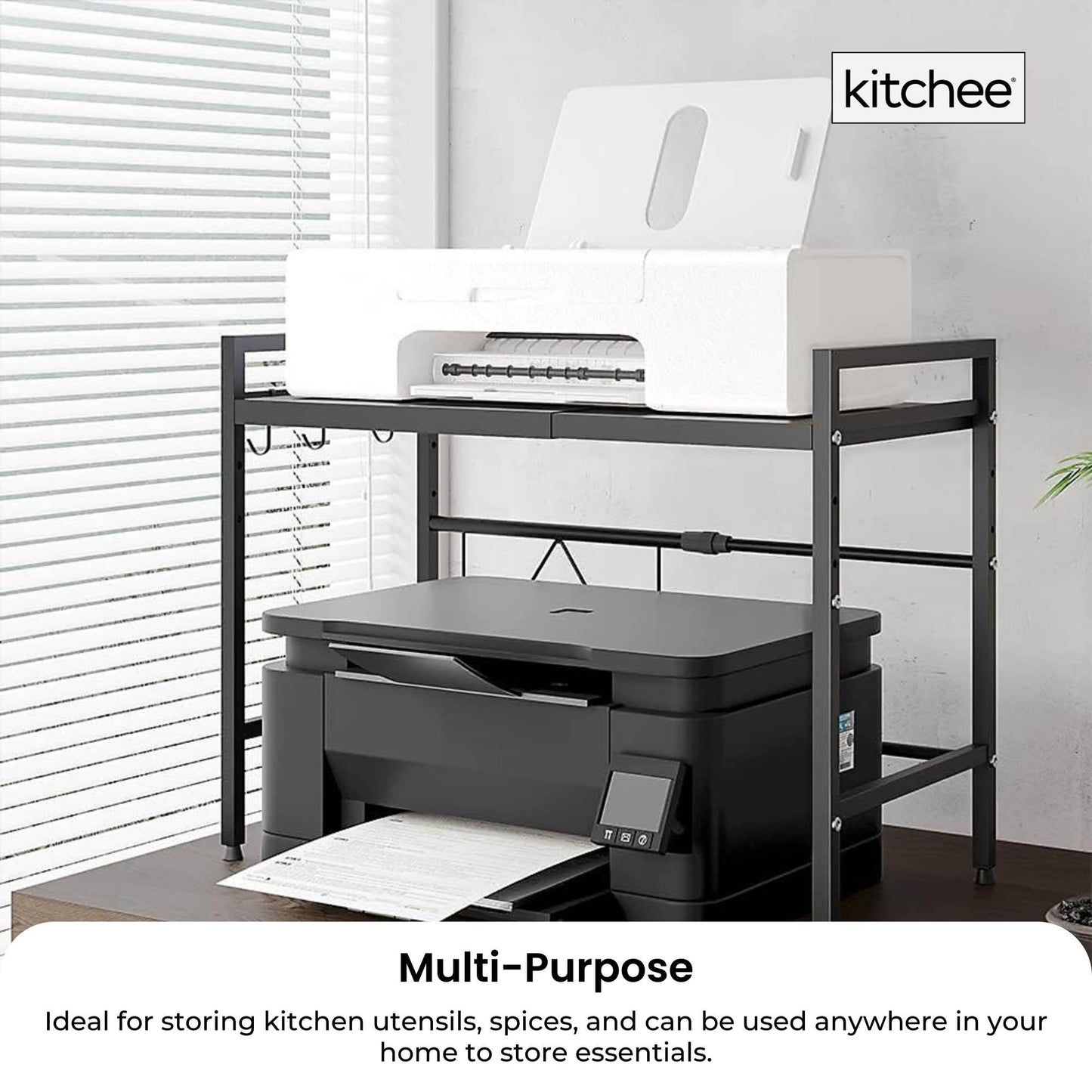 Kitchee Microwave Single Shelf - Expanding Storage Rack Kitchen Organiser Stand V238-SUPDZ-41172633190480