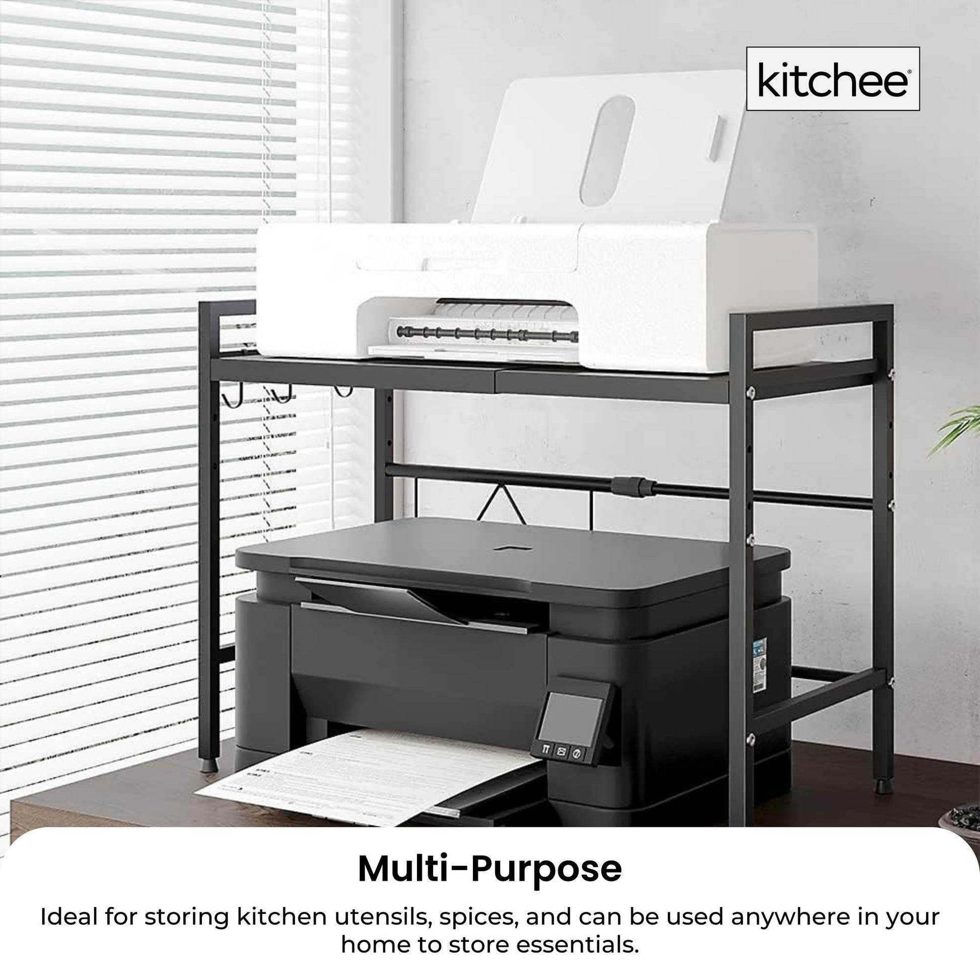 Kitchee Microwave Single Shelf - Expanding Storage Rack Kitchen Organiser Stand V238-SUPDZ-41172633190480