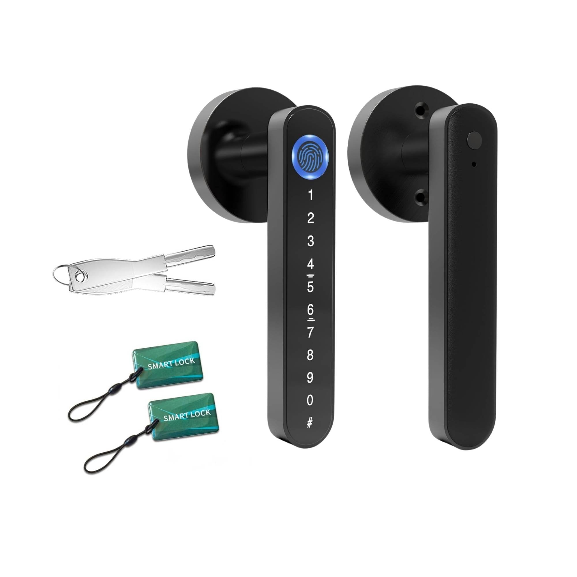 Tooleroo Digital Smart Door Lock Handle - 5in1 Keypad Home Entry Security System V238-SUPDZ-41175156031568