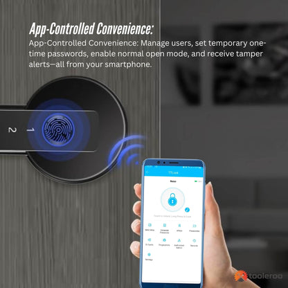 Tooleroo Digital Smart Door Lock Handle - 5in1 Keypad Home Entry Security System V238-SUPDZ-41175156031568
