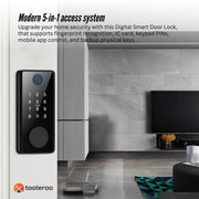 Tooleroo Digital Smart Door Lock Keypad - 5-in-1 Home Entry Security System V238-SUPDZ-41181933174864