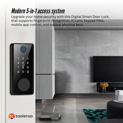 Tooleroo Digital Smart Door Lock Keypad - 5-in-1 Home Entry Security System V238-SUPDZ-41181933174864