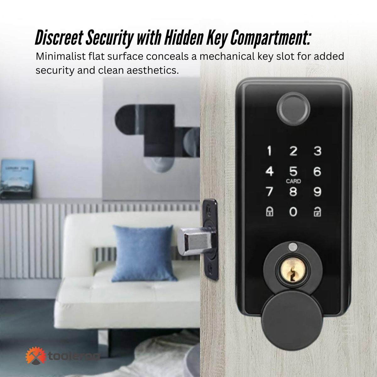 Tooleroo Digital Smart Door Lock Keypad - 5-in-1 Home Entry Security System V238-SUPDZ-41181933174864