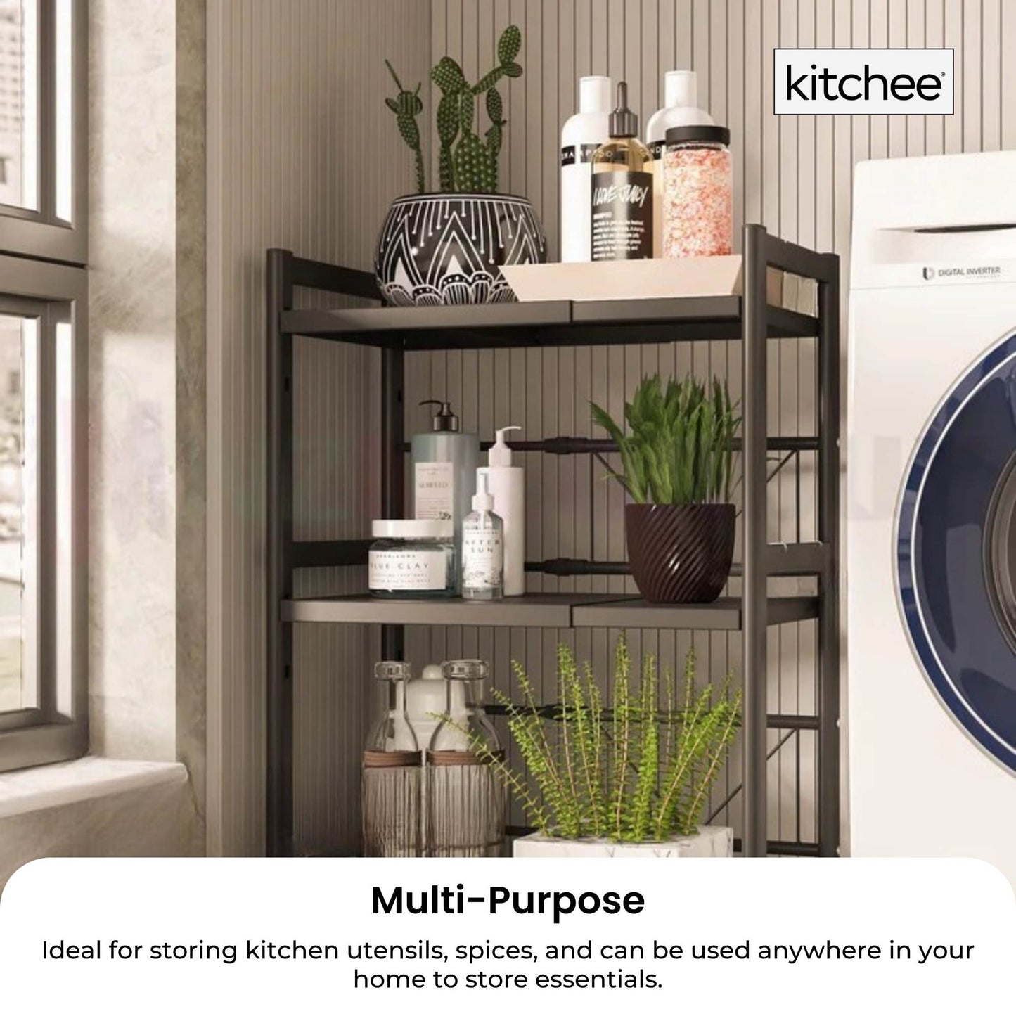 Kitchee Microwave Double Shelf - Expanding Storage Rack Kitchen Organiser Stand V238-SUPDZ-41181999956048