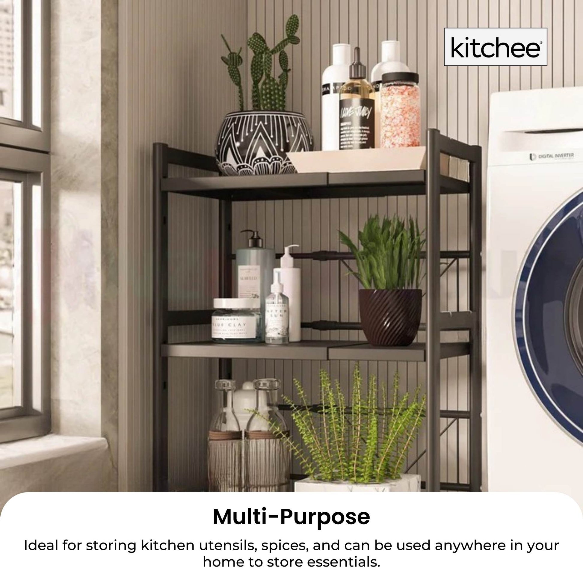 Kitchee Microwave Double Shelf - Expanding Storage Rack Kitchen Organiser Stand V238-SUPDZ-41181999956048
