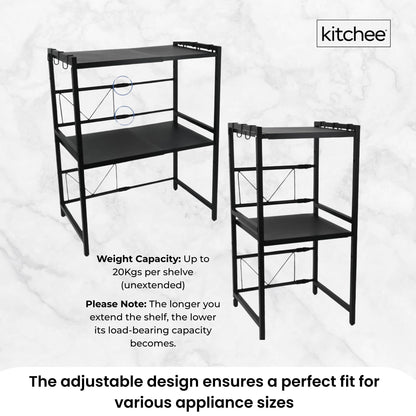 Kitchee Microwave Double Shelf - Expanding Storage Rack Kitchen Organiser Stand V238-SUPDZ-41181999956048