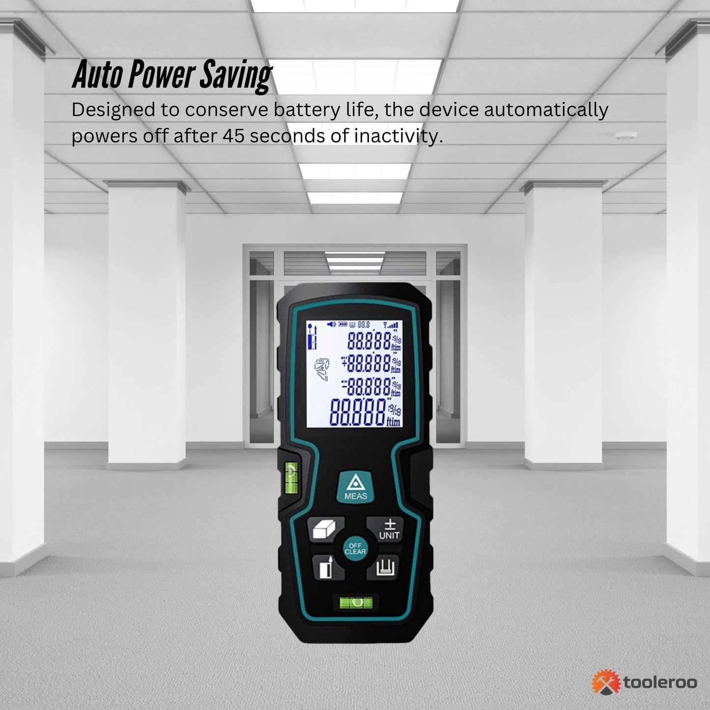 Tooleroo 40m Digital Laser Distance Measurer - LCD Area Volume Meter Tool V238-SUPDZ-41184926629968