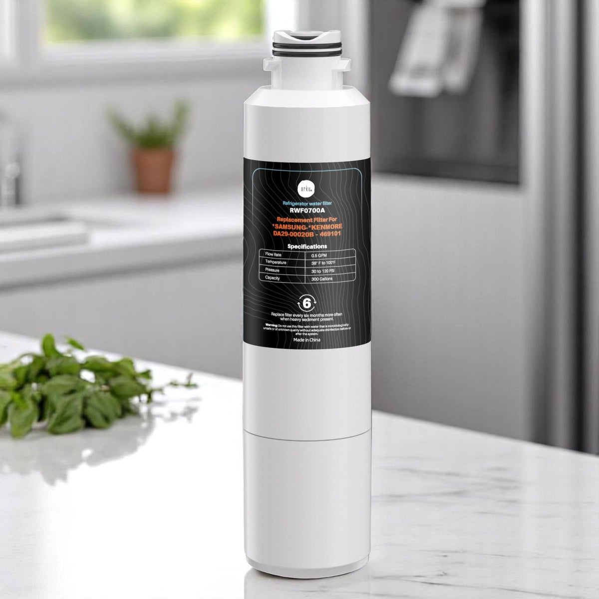 Orku Fridge Water Filter Cartridge Replacement for RWF0700A Samsung Kenmore V238-SUPDZ-41185037451344