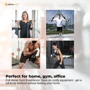 Social Hike Resistance Band Set with Handles - 11pcs Home Workout Kit 4.5-68kg V238-SUPDZ-41187495280720
