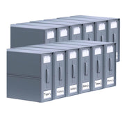 10x Kitchee Foldable Bed Sheet Storage Box - Linen and Closet Organiser Grey V238-SUPDZ-41188849090640
