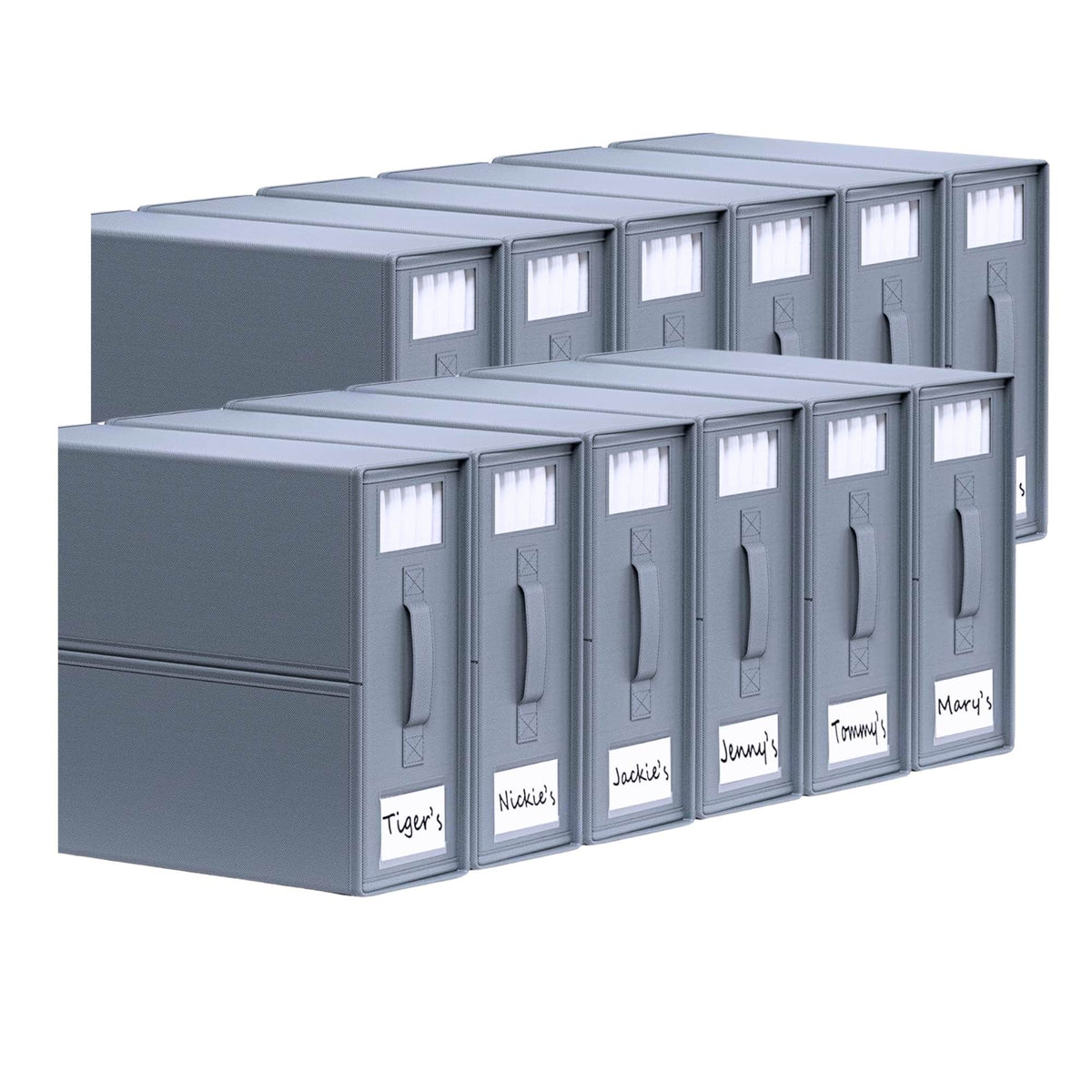 10x Kitchee Foldable Bed Sheet Storage Box - Linen and Closet Organiser Grey V238-SUPDZ-41188849090640