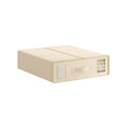 1x Kitchee Foldable Bed Sheet Storage Box - Linen and Closet Organiser Beige V238-SUPDZ-41188856037456