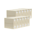 10x Kitchee Foldable Bed Sheet Storage Box - Linen and Closet Organiser Beige V238-SUPDZ-41188861771856