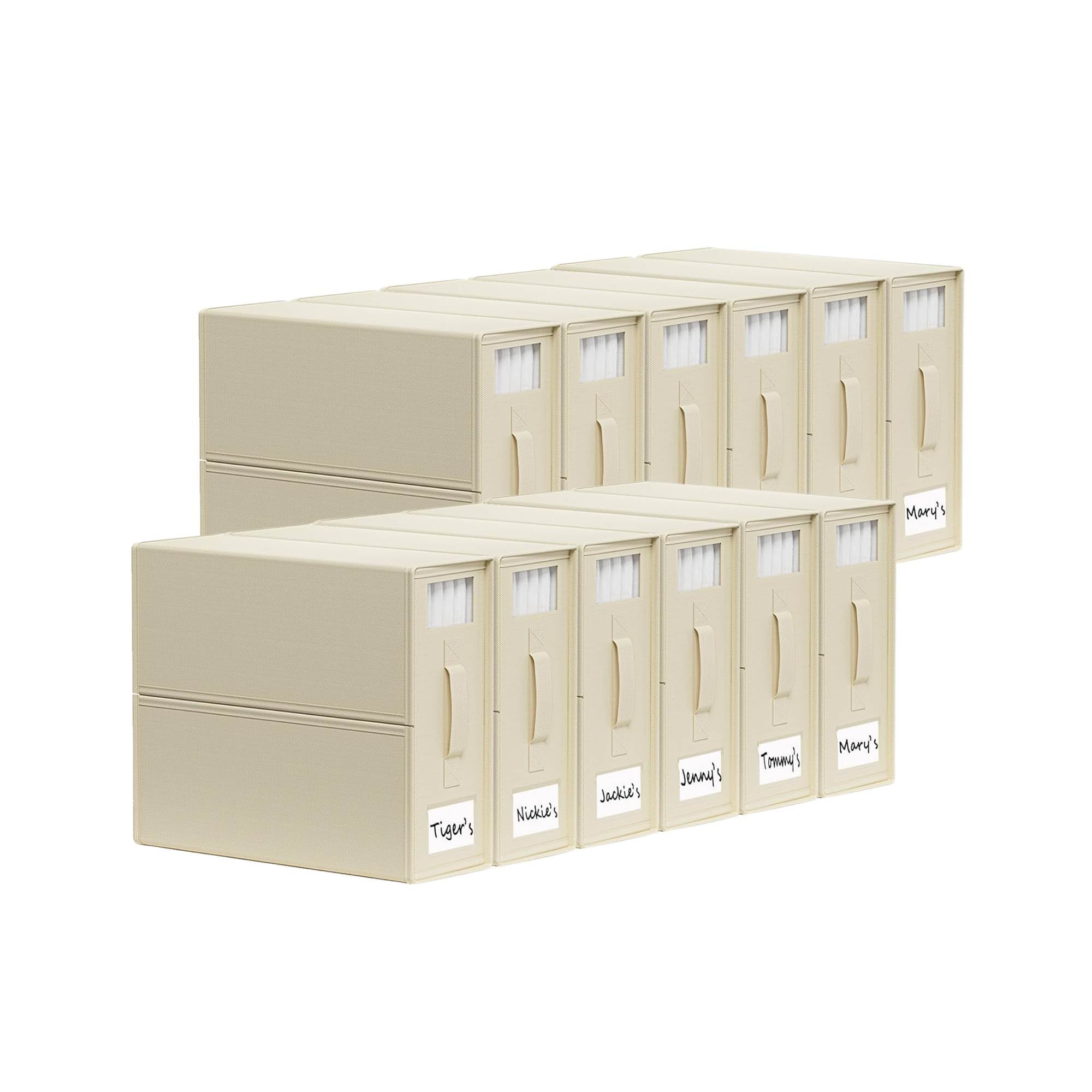 10x Kitchee Foldable Bed Sheet Storage Box - Linen and Closet Organiser Beige V238-SUPDZ-41188861771856