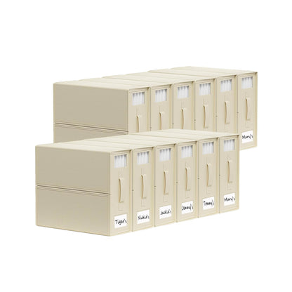 10x Kitchee Foldable Bed Sheet Storage Box - Linen and Closet Organiser Beige V238-SUPDZ-41188861771856