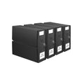 4x Kitchee Foldable Bed Sheet Storage Box - Linen and Closet Organiser Black V238-SUPDZ-41188865409104