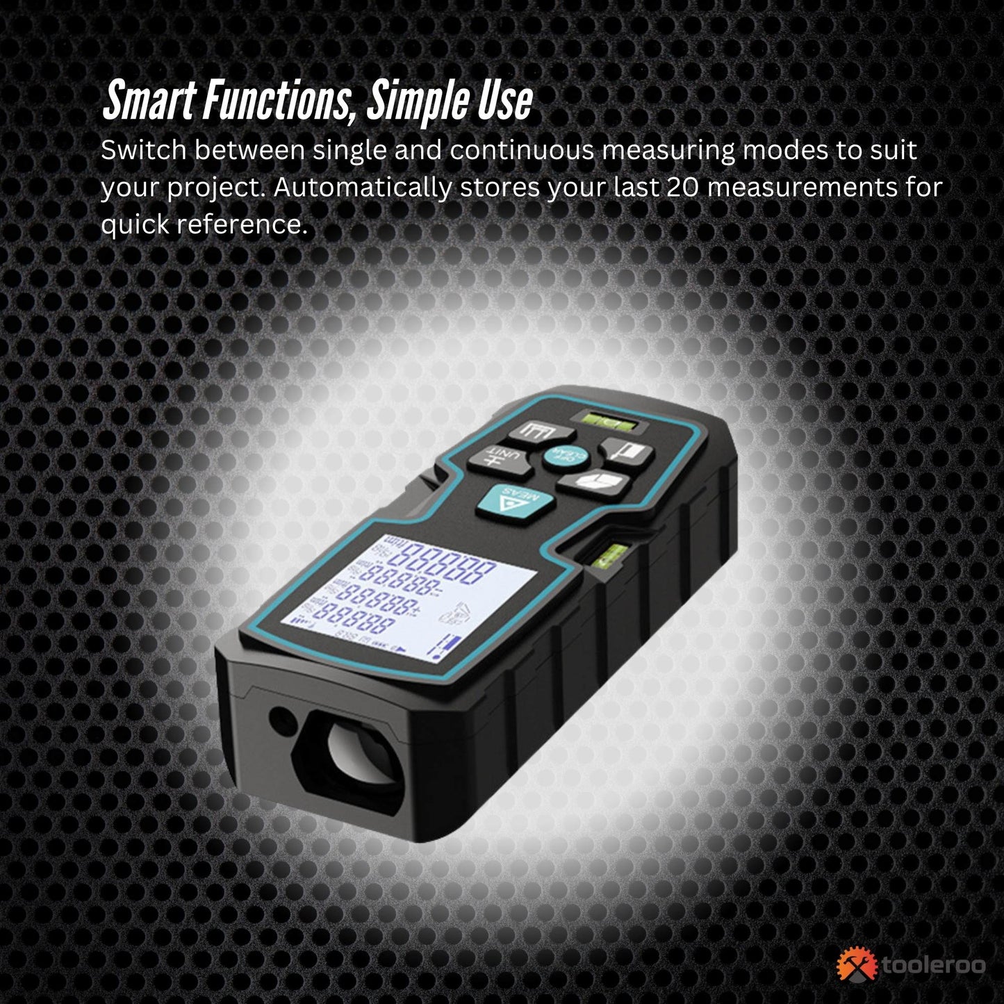Tooleroo 70m Digital Laser Distance Measurer - LCD Area Volume Meter Tool V238-SUPDZ-41190047350864