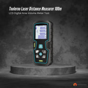 Tooleroo 100m Digital Laser Distance Measurer - LCD Area Volume Meter Tool V238-SUPDZ-41190050103376