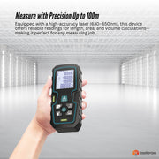 Tooleroo 100m Digital Laser Distance Measurer - LCD Area Volume Meter Tool V238-SUPDZ-41190050103376