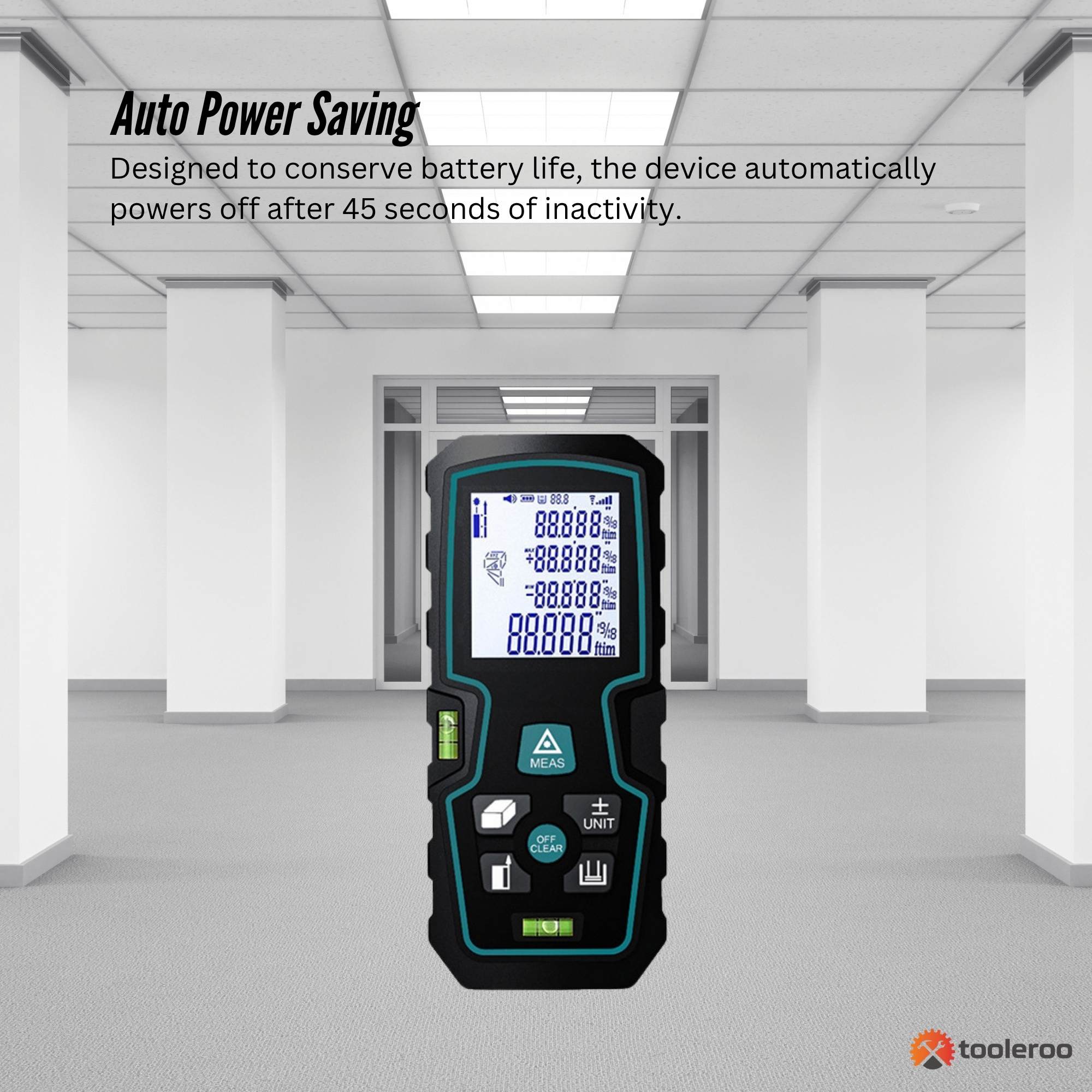 Tooleroo 100m Digital Laser Distance Measurer - LCD Area Volume Meter Tool V238-SUPDZ-41190050103376