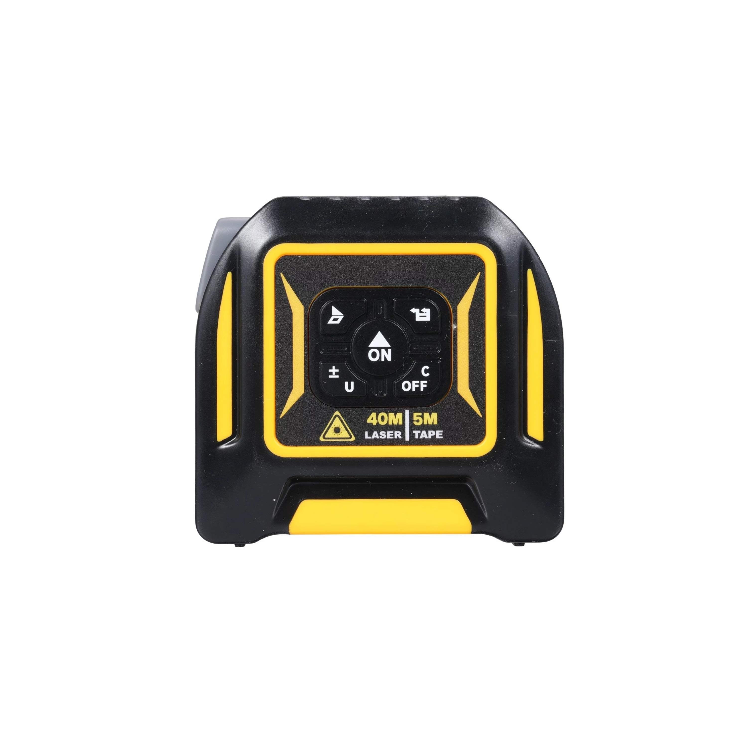 Tooleroo 40m Digital Laser Tape Measure + 5m Steel Tape - 3-in-1 Cross Marking V238-SUPDZ-41191829241936