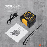 Tooleroo 40m Digital Laser Tape Measure + 5m Steel Tape - 3-in-1 Cross Marking V238-SUPDZ-41191829241936