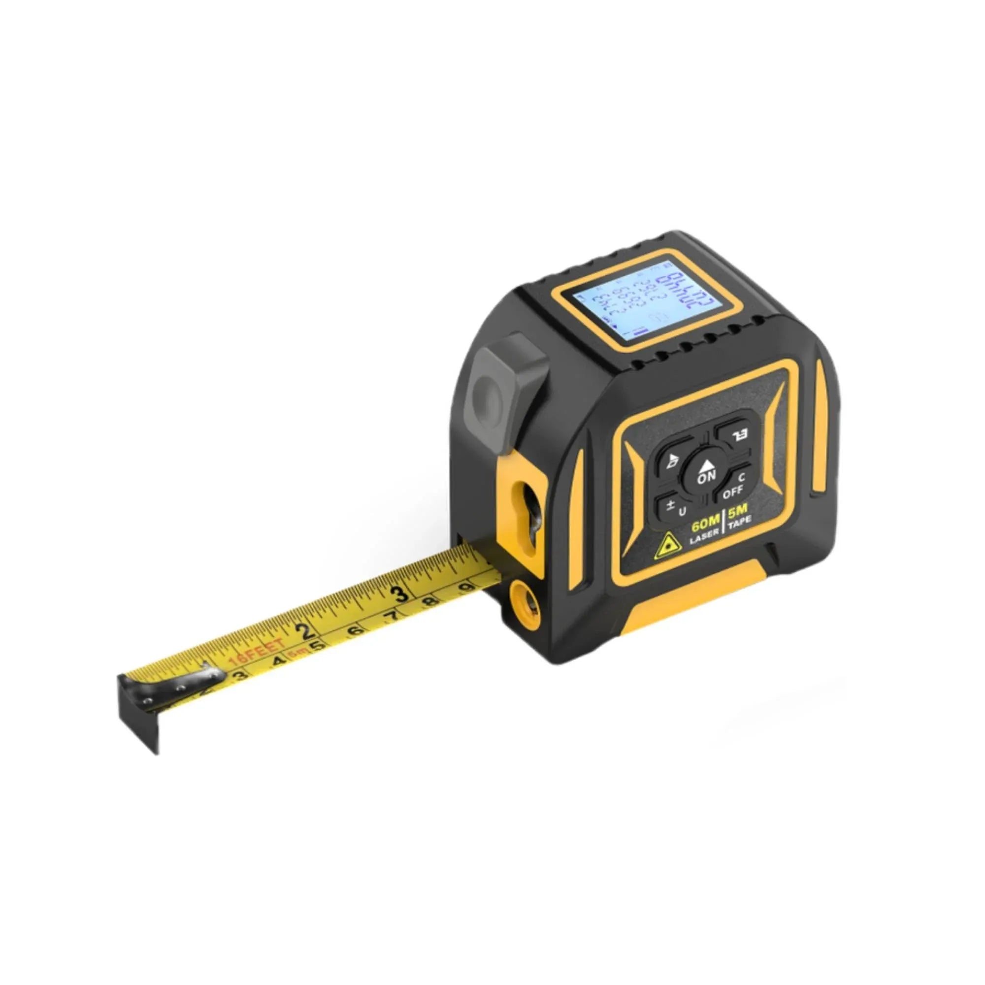 Tooleroo 60m Digital Laser Tape Measure + 5m Steel Tape - 3-in-1 Cross Marking V238-SUPDZ-41191861452880