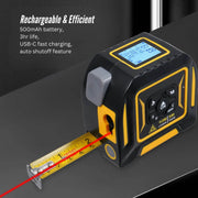 Tooleroo 60m Digital Laser Tape Measure + 5m Steel Tape - 3-in-1 Cross Marking V238-SUPDZ-41191861452880
