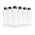 Kitchee 500ml Glass Water Bottle with Stainless Steel Lid - Set of 6 Drink Bottles V238-SUPDZ-41199246966864