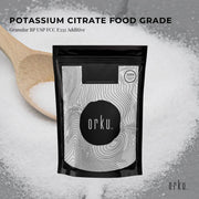 Orku 2Kg Potassium Citrate Food Grade - Granular BP USP FCC E332 Additive V238-SUPDZ-41199924674640