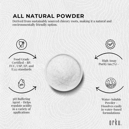 Orku 10Kg Potassium Citrate Food Grade - Granular BP USP FCC E332 Additive V238-SUPDZ-41199924740176