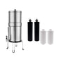 Orku 23L Gravity Benchtop Water Filter System with Gauge - Stainless Steel V238-SUPDZ-41201421582416